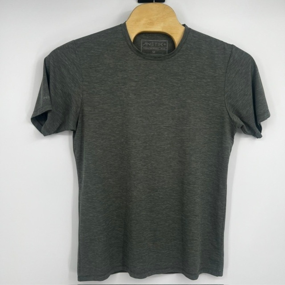 Anetik Men's Medium Green UPF 30+ Short Sleeve T-Shirt